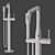 Luxury INBANI Bathtub Set: 16 Colors 3D model small image 5