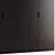 Minimalist Dark Wood Wardrobe 3D model small image 4