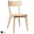 Modern Lisabo Chair Black 3D model small image 1