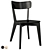 Modern Lisabo Chair Black 3D model small image 2