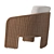 Cozy RH La Paz Chair 3D model small image 2
