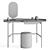 Calligaris Madame Vanity Set 3D model small image 3