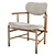 Bamboo Bliss Lounge Chair 3D model small image 1