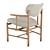 Bamboo Bliss Lounge Chair 3D model small image 2