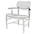 Bamboo Bliss Lounge Chair 3D model small image 3