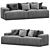 Modular Muuto Connect Sofa Lounge 3D model small image 1