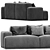 Modular Muuto Connect Sofa Lounge 3D model small image 2