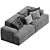 Modular Muuto Connect Sofa Lounge 3D model small image 3