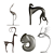 Abstract Animal Sculpture Collection 3D model small image 2