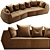Elegant GHIDINI 1961 Sofa 3D model small image 1