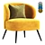 Modern Kitts Chair Design 2015 3D model small image 1