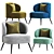 Modern Kitts Chair Design 2015 3D model small image 2