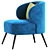 Modern Kitts Chair Design 2015 3D model small image 4