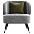 Modern Kitts Chair Design 2015 3D model small image 6