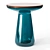 Glass Coffee Table, 400mm Diameter 3D model small image 1
