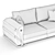 Versace Home Medusa Sofa - Luxury Elegance 3D model small image 6