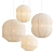 Elegant Hotaru Pendant Lanterns 3D model small image 1