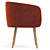 Elegant Shell Armchair, Modern Design 3D model small image 2