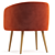 Elegant Shell Armchair, Modern Design 3D model small image 3