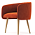Elegant Shell Armchair, Modern Design 3D model small image 4