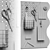 Minimalist Modern Memo Board 3D model small image 5