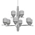 Modern Elegance: TheChandelier 3D model small image 2