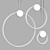 Modern LED Ring Pendant Light 3D model small image 3