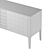 Modern Anthracite Sideboard with Glass 3D model small image 6