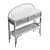 Boliv Rattan Console Table, Exotic 3D model small image 6