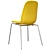 LEIFARNE Dining Chair Yellow/White 3D model small image 3