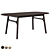 Minimalist Bamboo Dining Table 3D model small image 3