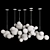 Soap Bubble Pendant Light 001: Modern Gold Design 3D model small image 3