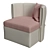 Title: Elegant Curvilinear Ondina Armchair 3D model small image 1