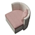 Title: Elegant Curvilinear Ondina Armchair 3D model small image 4
