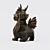 Aged Dragon Figurine  Unique Décor 3D model small image 2