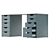 Compact Workspace Desk Storage Solution 3D model small image 2
