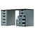 Compact Workspace Desk Storage Solution 3D model small image 3