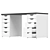 Compact Workspace Desk Storage Solution 3D model small image 6