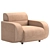 Stylish Rollins Armchair 3D Model 3D model small image 1