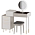 ARABELLA Modern Vanity Set: Elegant, Compact 3D model small image 2