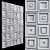 Modern 3D Wall Frames 2015 3D model small image 2