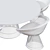 Knoll Platner Set: Armchair & Table 3D model small image 6
