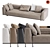 Minotti Roger Spring Low Sofa 3D model small image 1