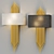 Rustic Metal Fiore Wall Sconce 3D model small image 1