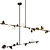Modern Linear Geode LED Suspension 3D model small image 1