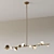 Modern Linear Geode LED Suspension 3D model small image 2