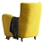 1950s Mohair Velvet Armchair Unique 3D model small image 4
