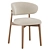 Sleek Wood Chair Calligaris Oleandro 3D model small image 1