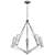 Farmhouse Chandelier in Black Oak 3D model small image 2