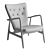 Aeon Addison Lounge Chair: Modern Elegance 3D model small image 5